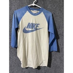 Vintage Nike T Shirt Single‎ Stitch Small 70s Orange Tag RARE